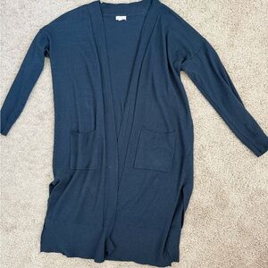Debut Deep Blue Open Front Cardigan